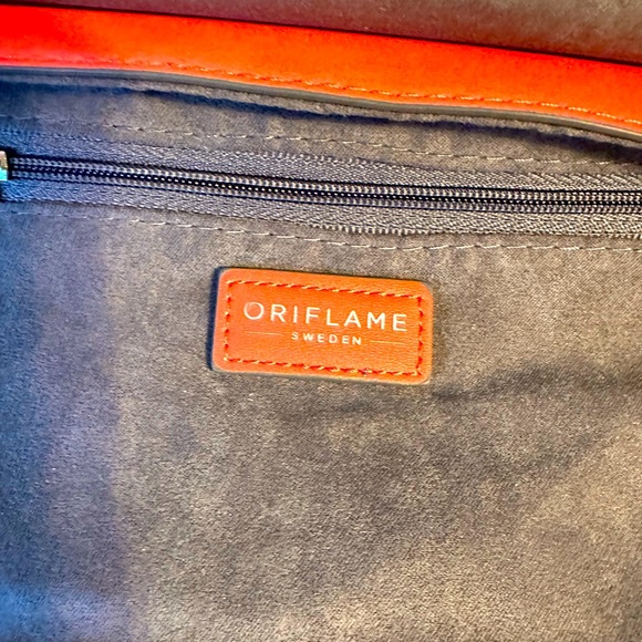 ORIFLAME SWEDEN orange/coral bag. - Picture 5 of 10